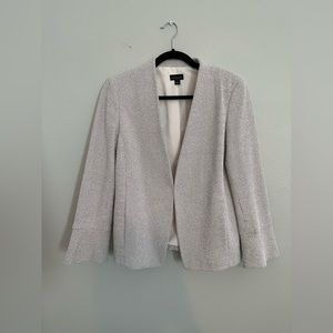 Anne Taylor White Tweed Blazer